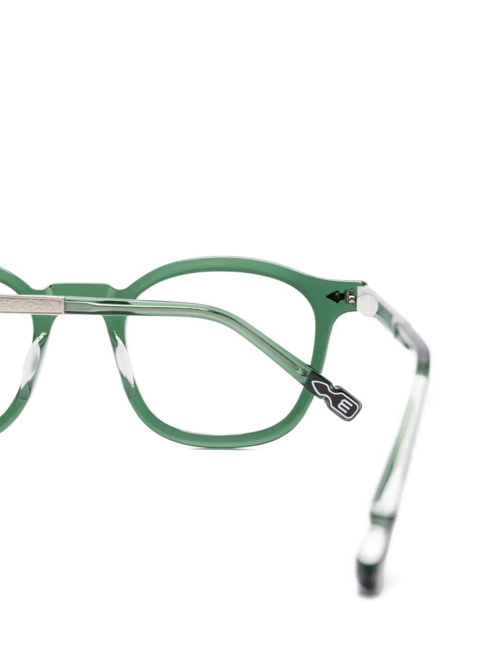 Matsuda rectangle-frame glasses Groen