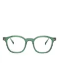 Matsuda rectangle-frame glasses - Green