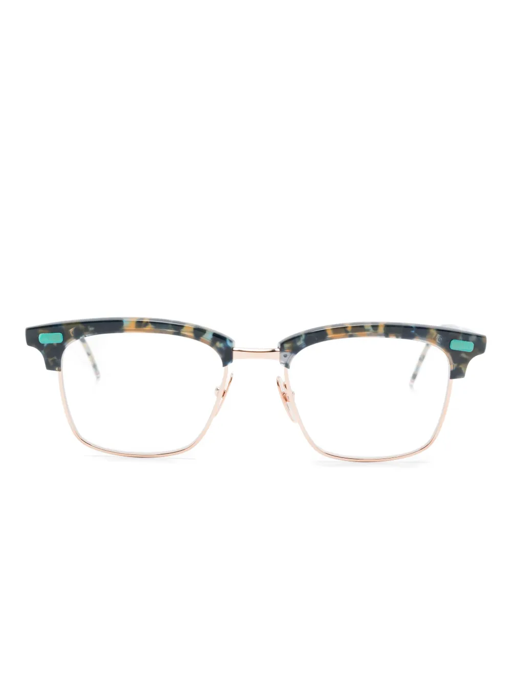 Thom Browne Eyewear tortoiseshell-frame glasses - ブルー Thom Browne Eyewear tortoiseshell-frame glasses - ブルー