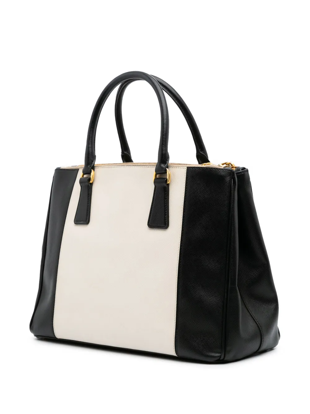 Prada Pre-Owned 2000-2024 ミディアム バイカラー サフィアーノ