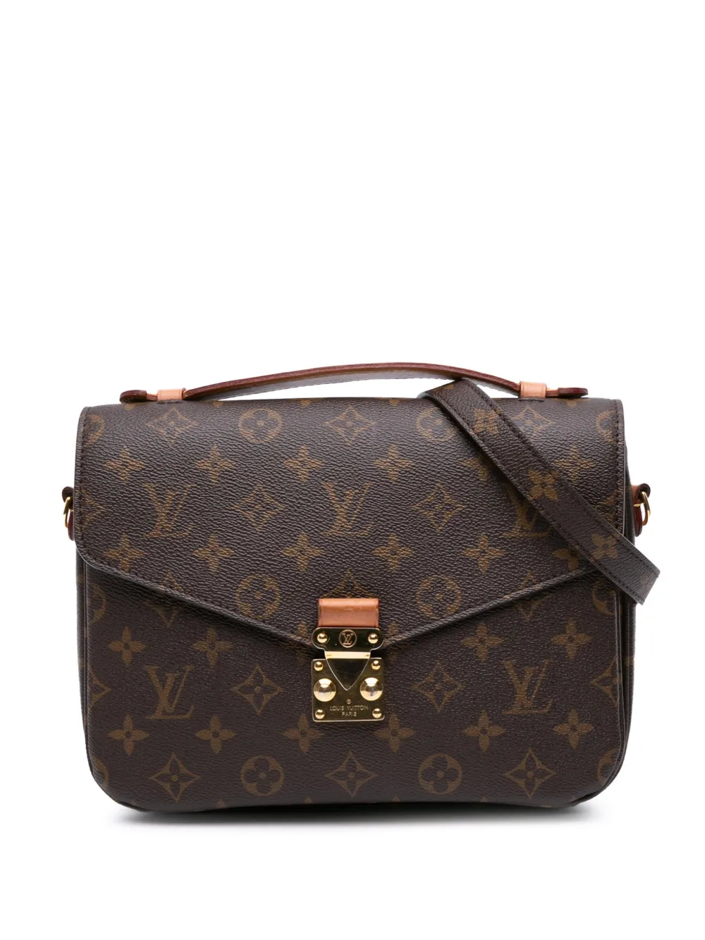 Louis Vuitton Pre-Owned 2020 Monogram Pochette Metis satchel | Brown | Image 1