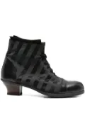 Munoz Vrandecic 45mm striped lace-up boots - Black