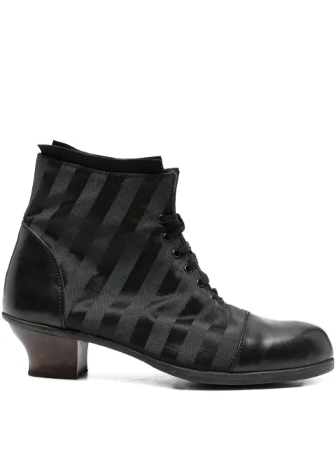 Munoz Vrandecic 45mm striped lace-up boots