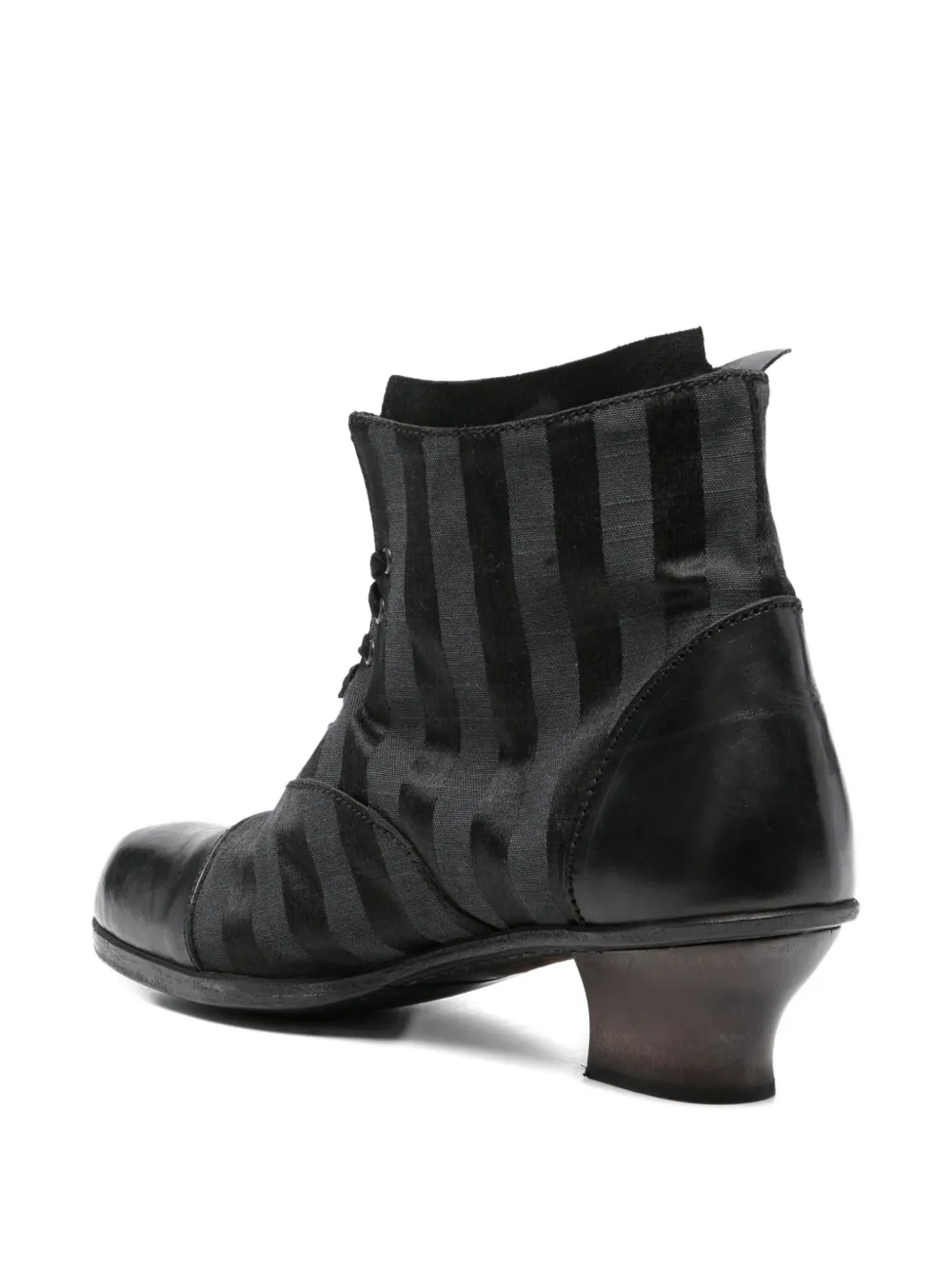 Munoz Vrandecic 45mm striped lace-up boots Black