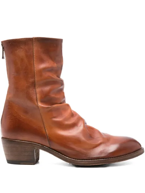Shoto 45mm leather zip-fastening boots