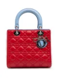 Christian Dior Pre-Owned 2014 Medium Tricolor Lambskin Cannage Lady Dior satchel - Red