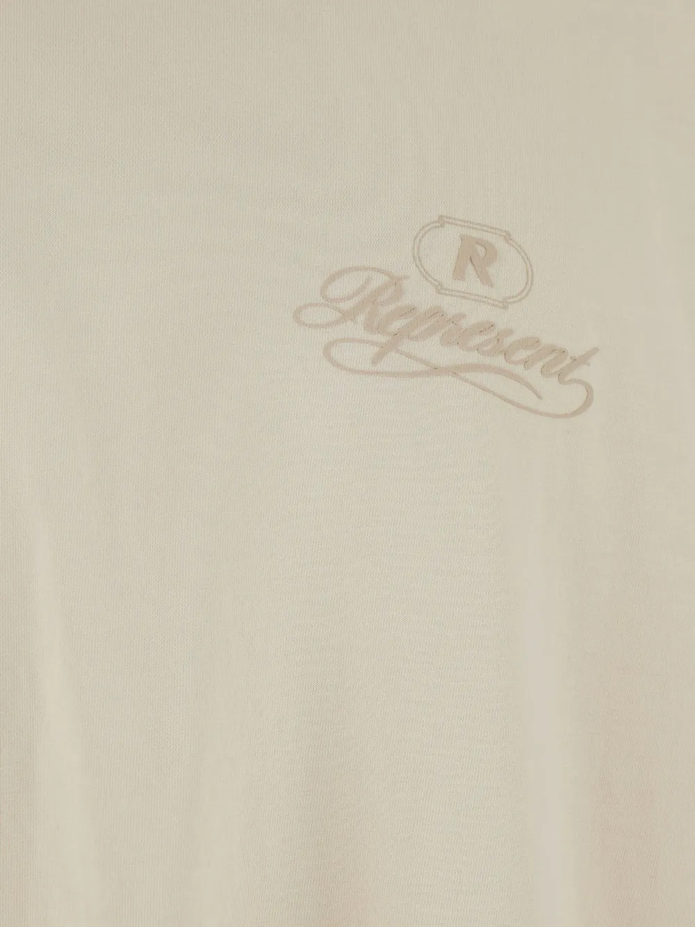 Represent Gran T-shirt met logoprint en ronde hals Beige
