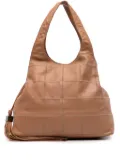 CHANEL Pre-Owned 2003-2004 Calfskin Square Stitch Tassel hobo bag - Brown