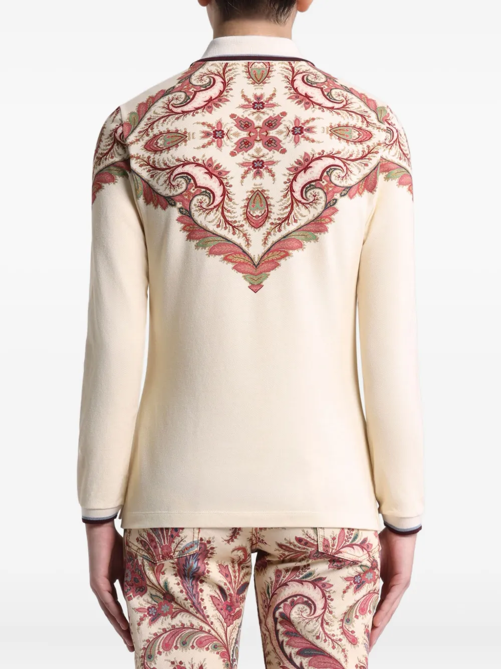 ETRO Poloshirt met paisley-print Wit