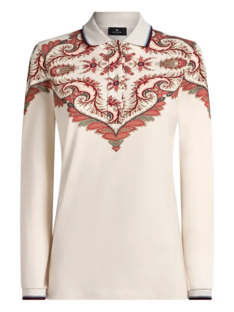 ETRO paisley-print polo shirt