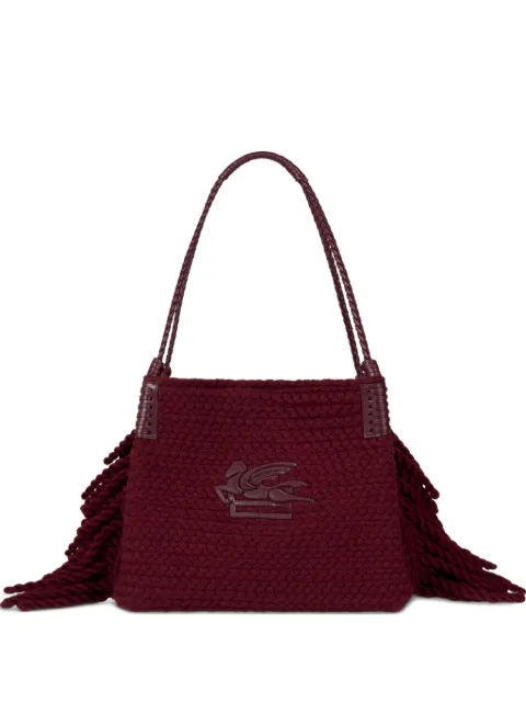 ETRO small Libra fringed tote bag