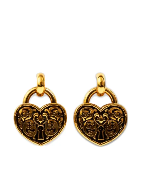 ETRO Heart Padlock earrings
