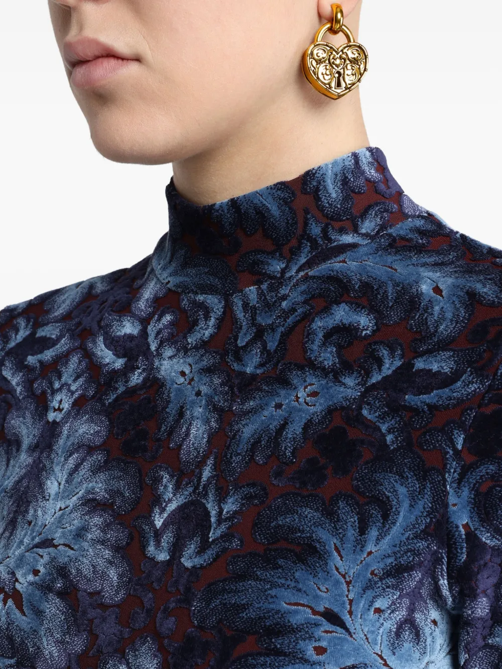ETRO Heart Padlock oorbellen - Goud