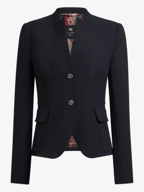 ETRO Einreihige Jacke mit Schößchen