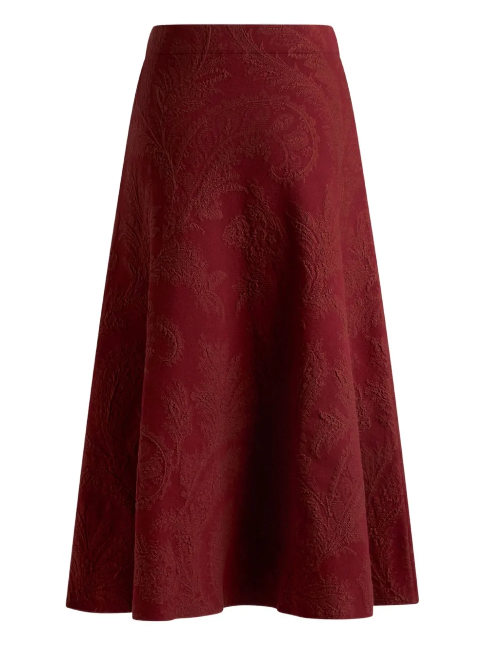 ETRO Midi-rok met paisley-jacquard Rood