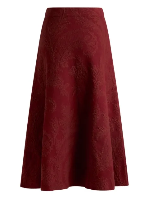 ETRO paisley-jacquard midi skirt
