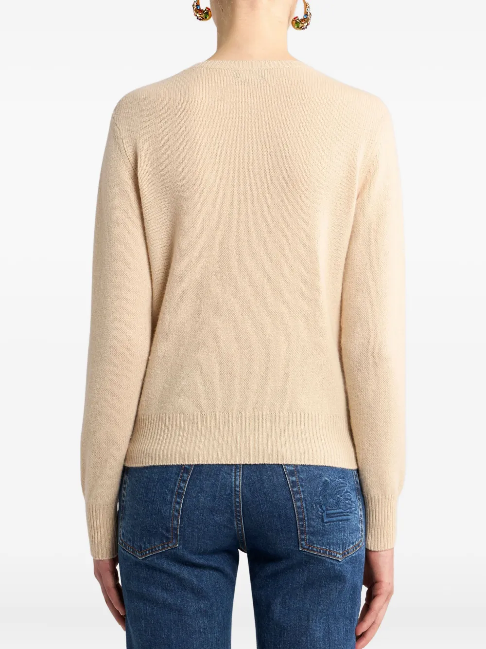 ETRO Trui met paisley-jacquard Beige