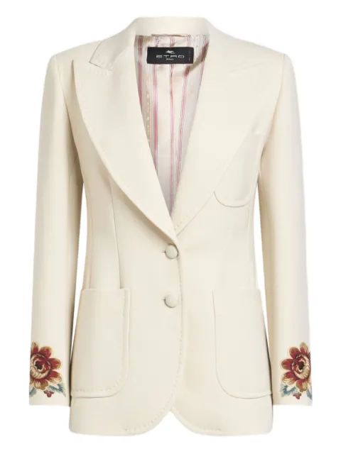 ETRO floral-embroidered blazer