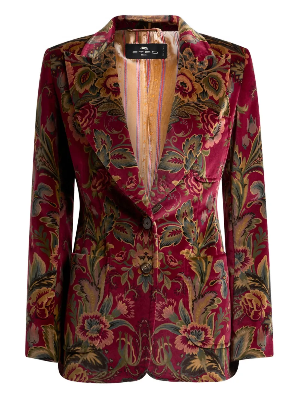 Etro Floral Velvet Blazer