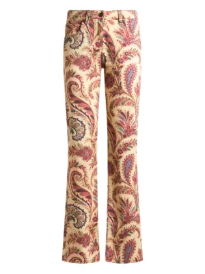 パンツ ETRO Woman Pants Gold WREA003999SA1G6 X0841 Etro Metallic High Rise Wide Leg Pants Gold, $835 | Neiman