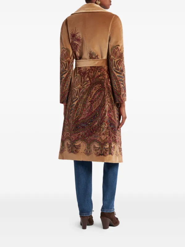ETRO ペイズリー柄ジャケット ブラウン 中古・古着通販】ETRO (エトロ) 裏地ペイズリーテーラードジャケット