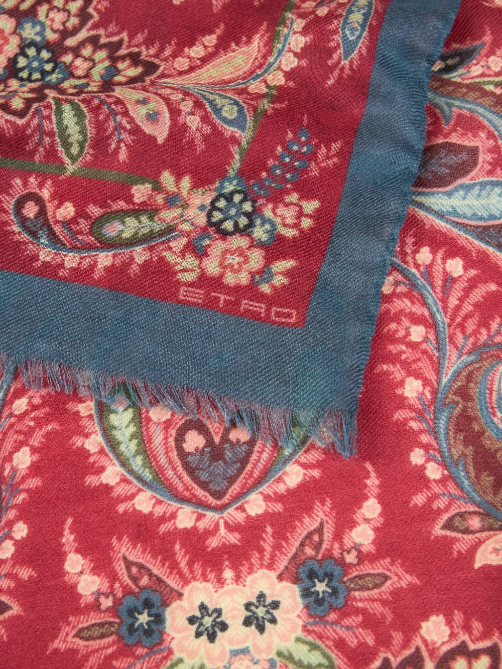 ETRO Sjaal met paisley-print Rood