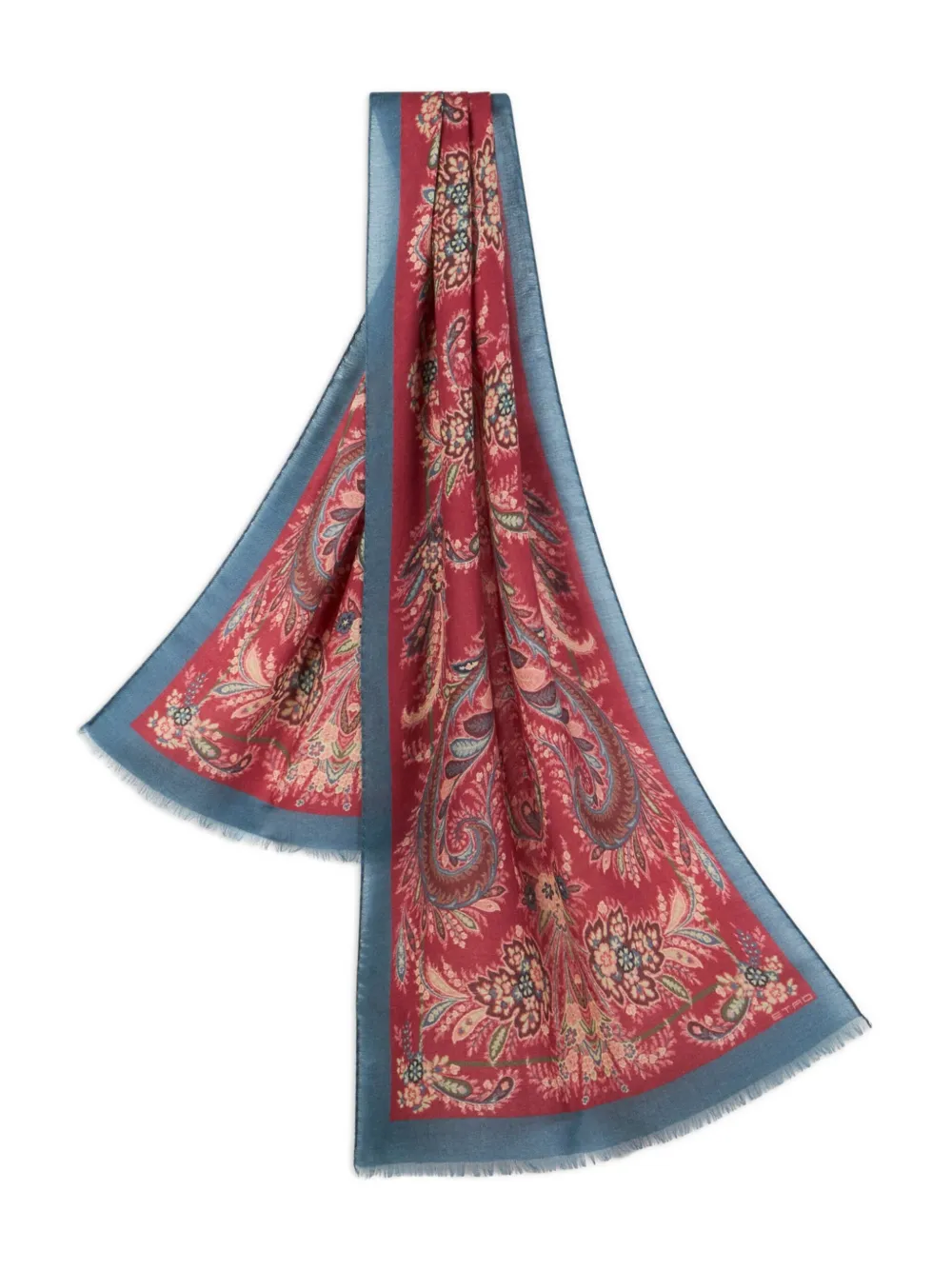 ETRO Sjaal met paisley-print Rood