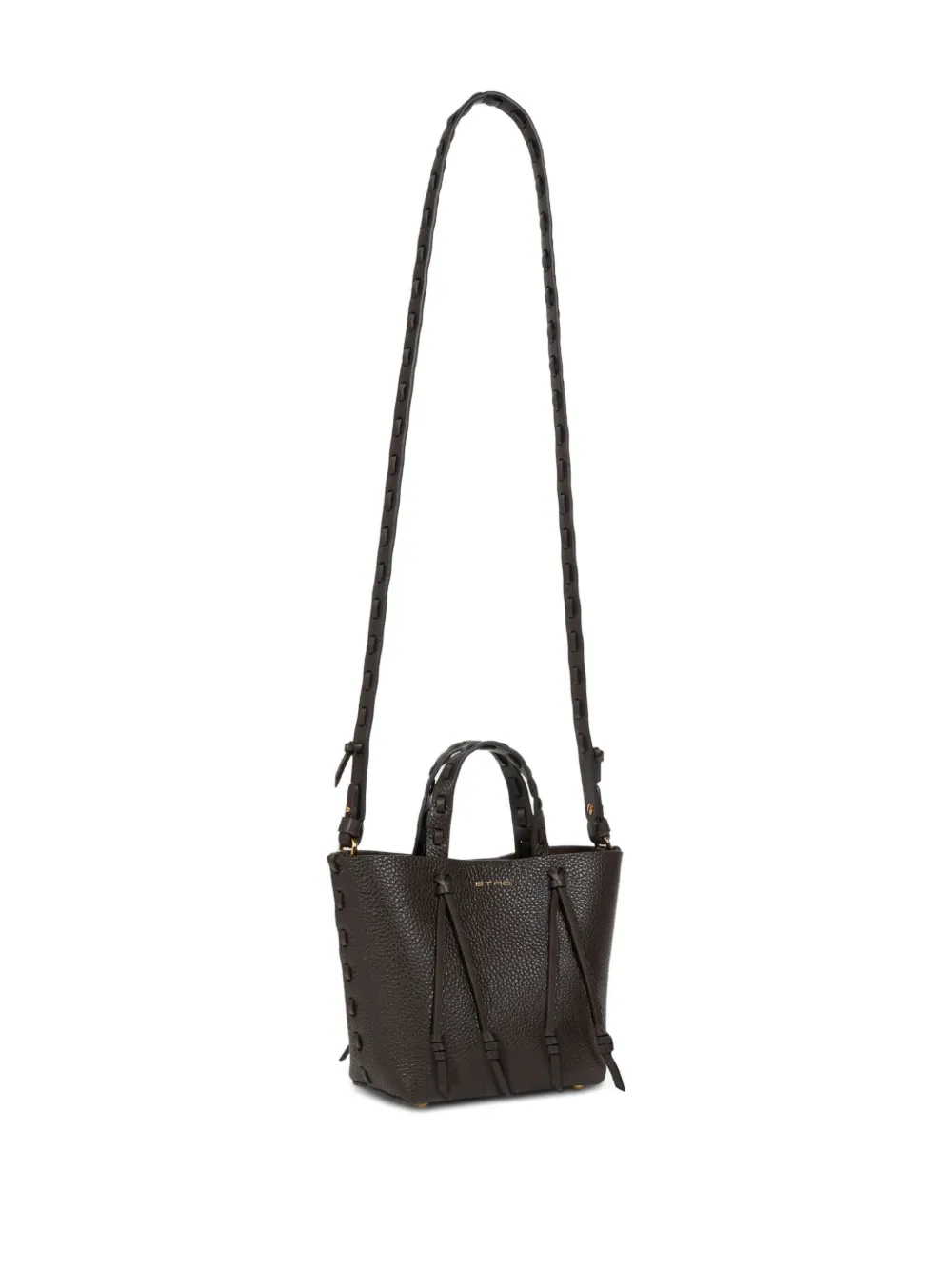 ETRO Kleine leren shopper Zwart