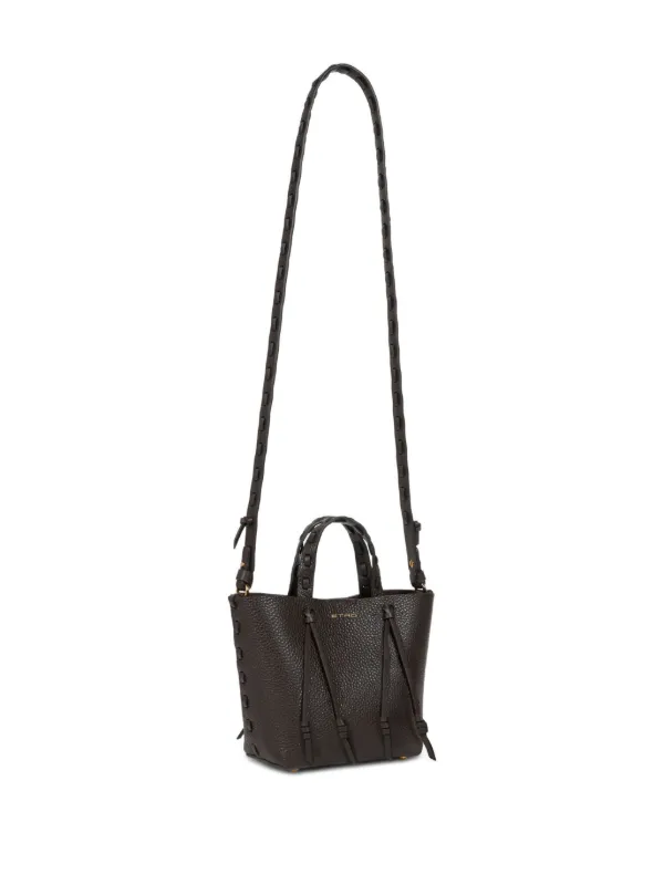 ETRO Mini Leather Tote Bag | Black | FARFETCH