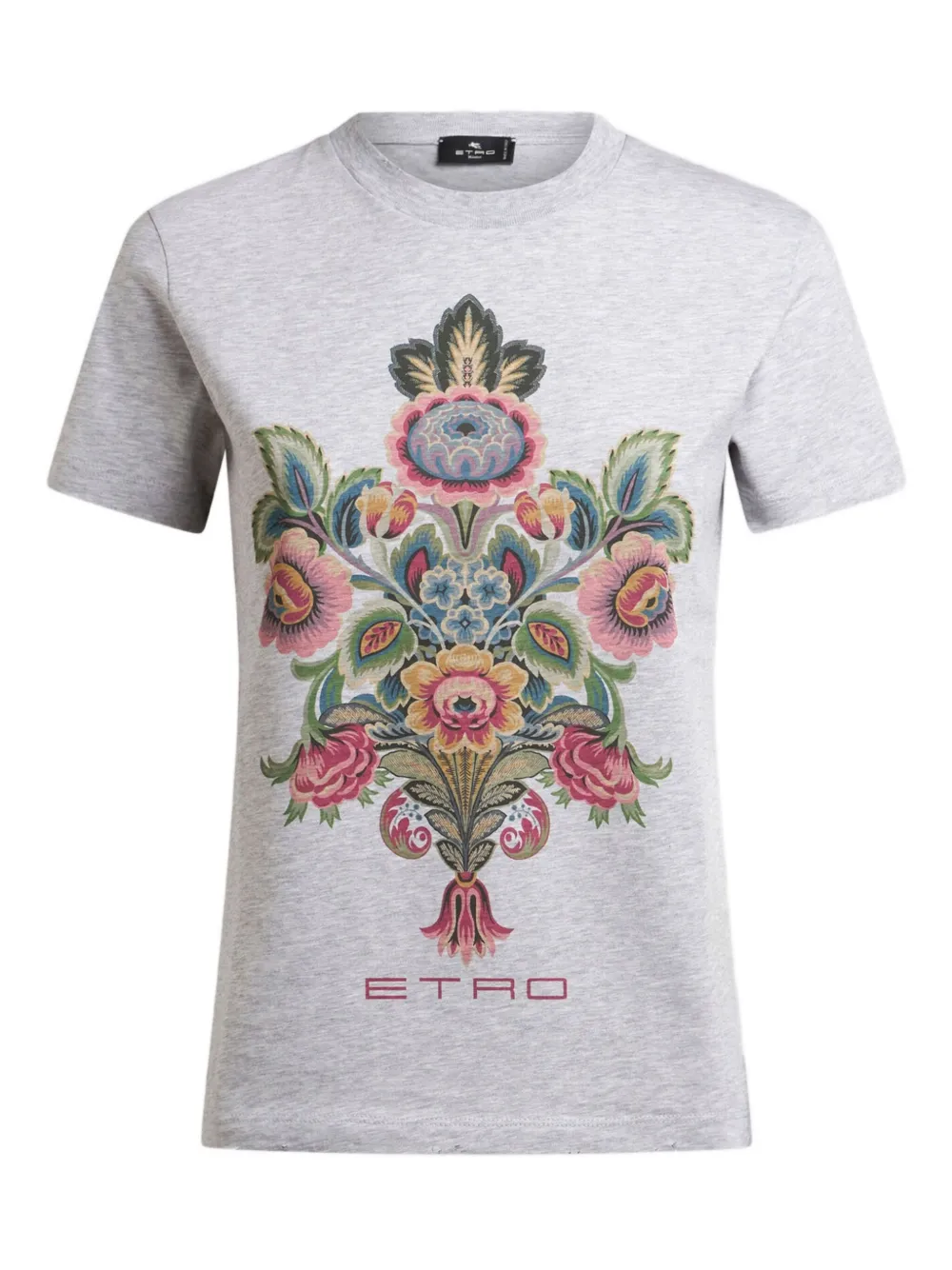 ETRO T-shirt met paisley-print Grijs