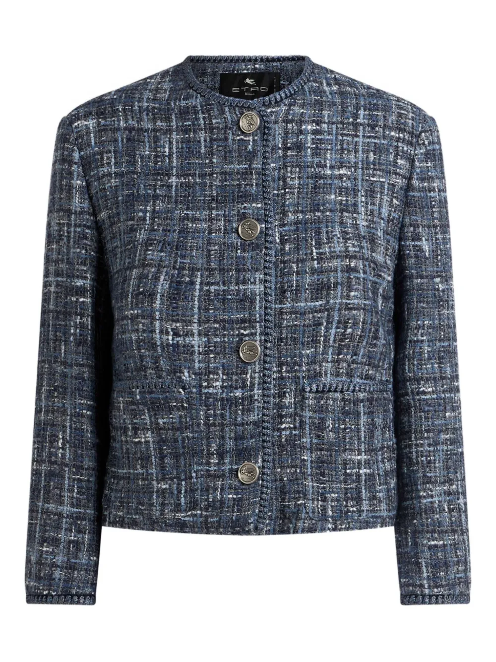 ETRO Jack met logo-knoop Blauw
