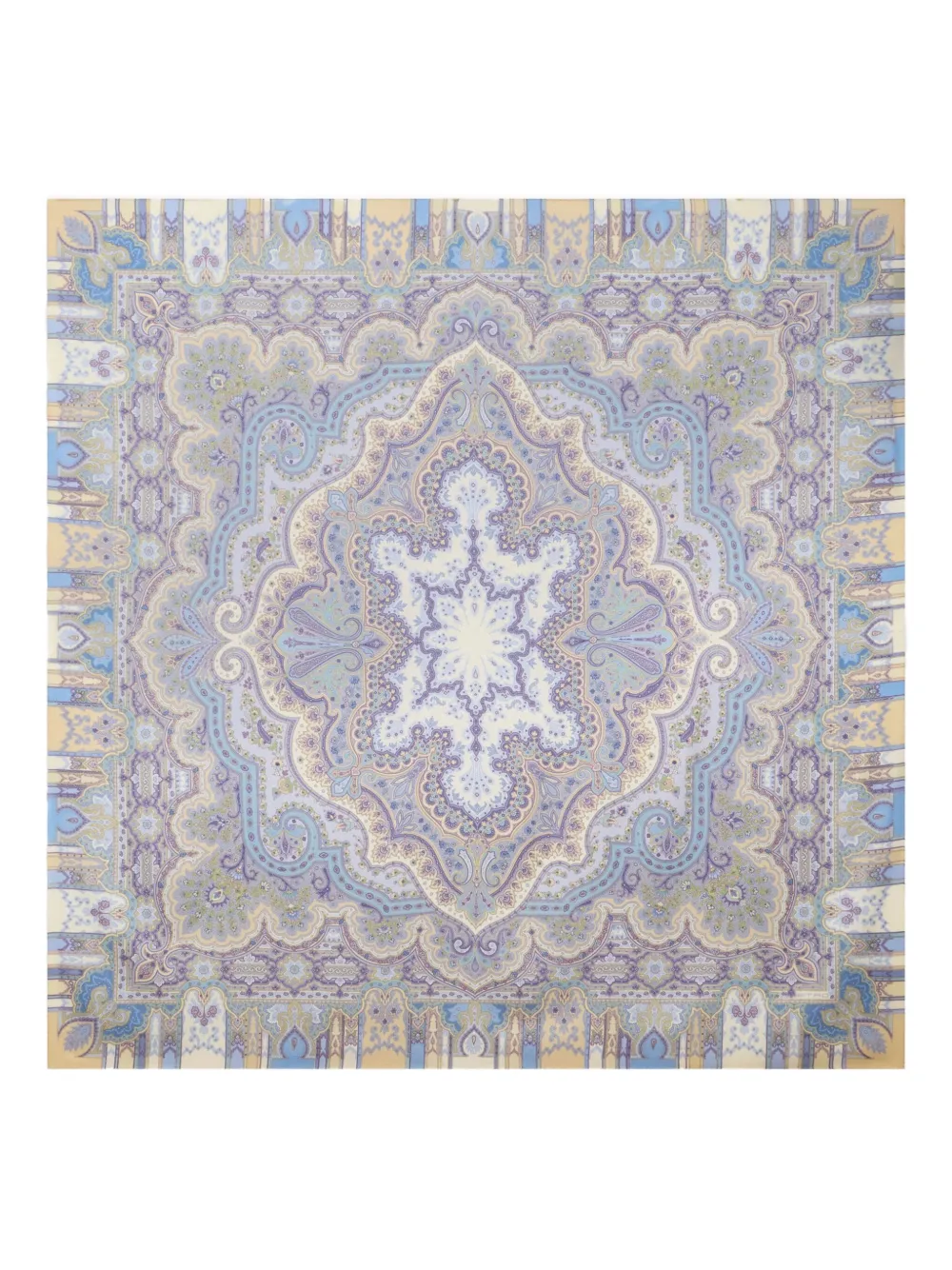 ETRO Zijden sjaal met paisley-print Beige