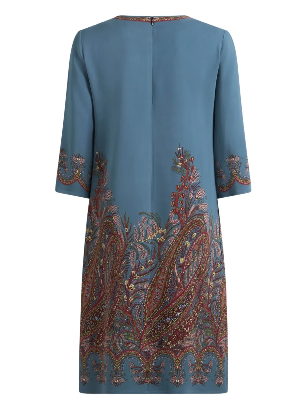 ETRO Mini-jurk met paisley-print Blauw