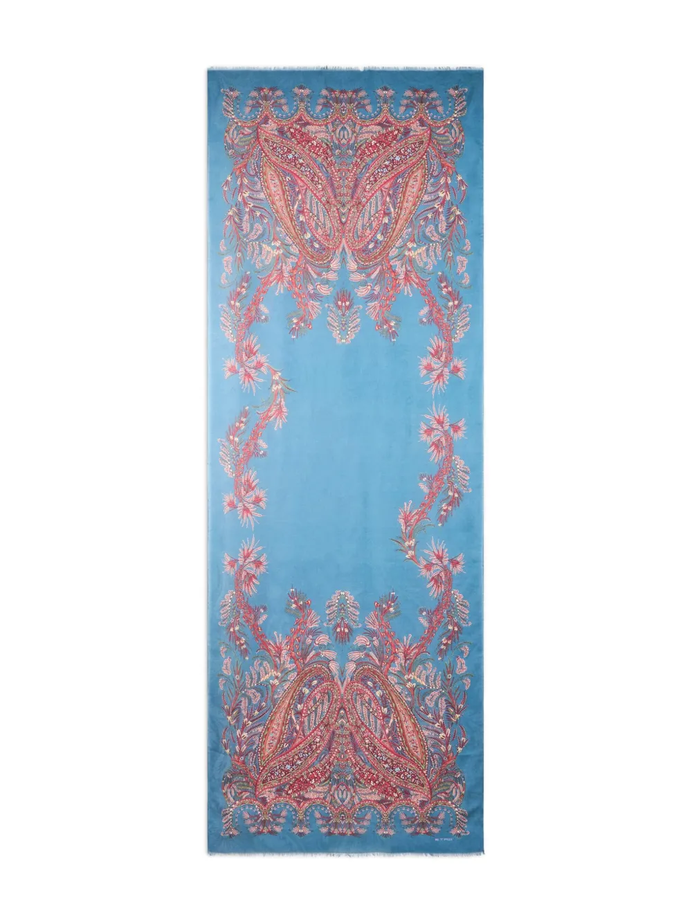 ETRO Sjaal met paisley-print Blauw