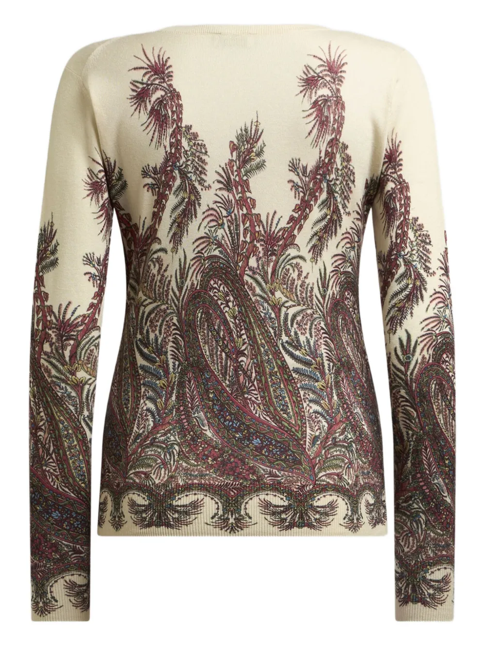ETRO Trui met paisley-print en V-hals Wit