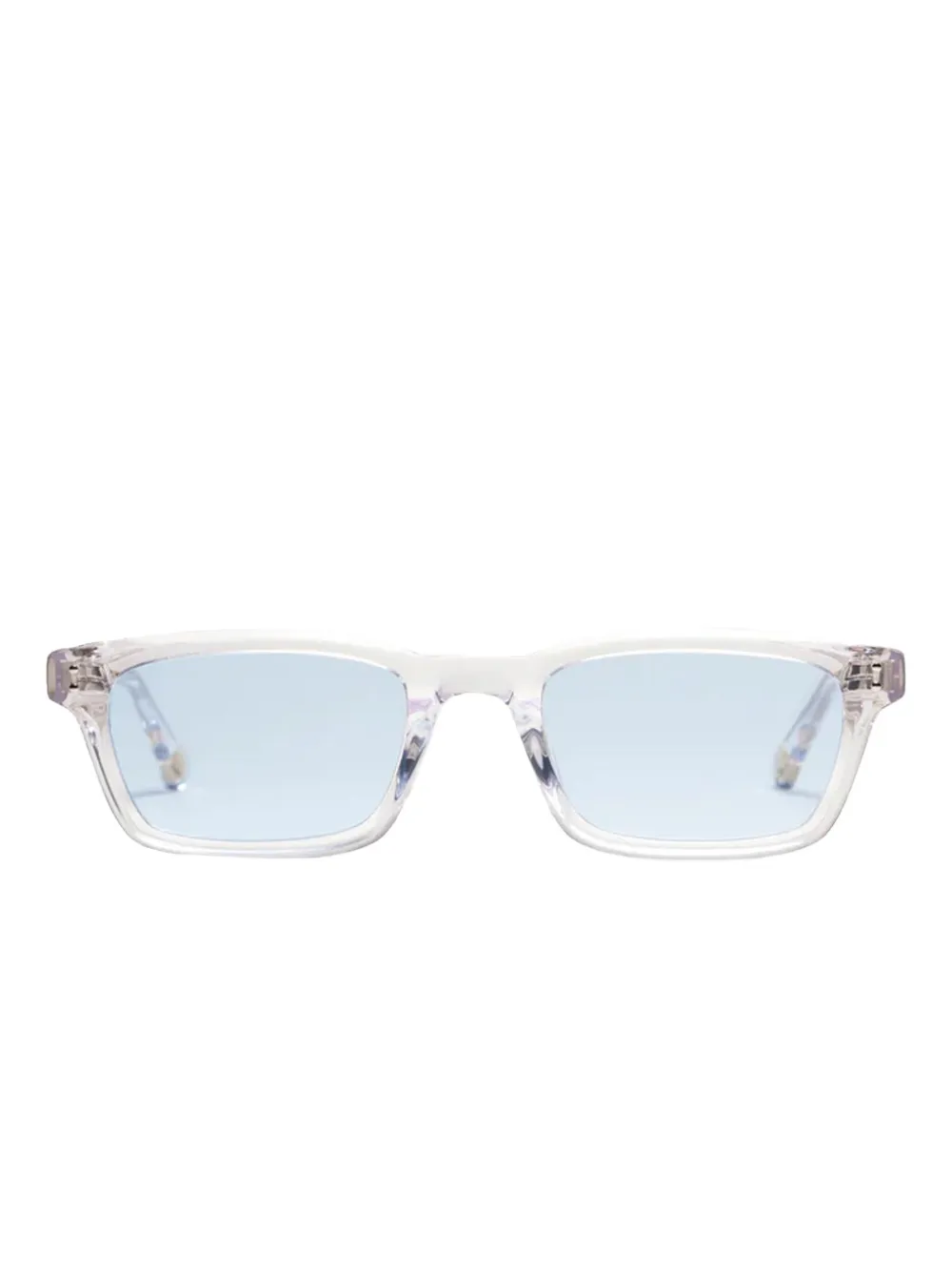 Peter & May Walk rectangle clear-frame sunglasses Blauw