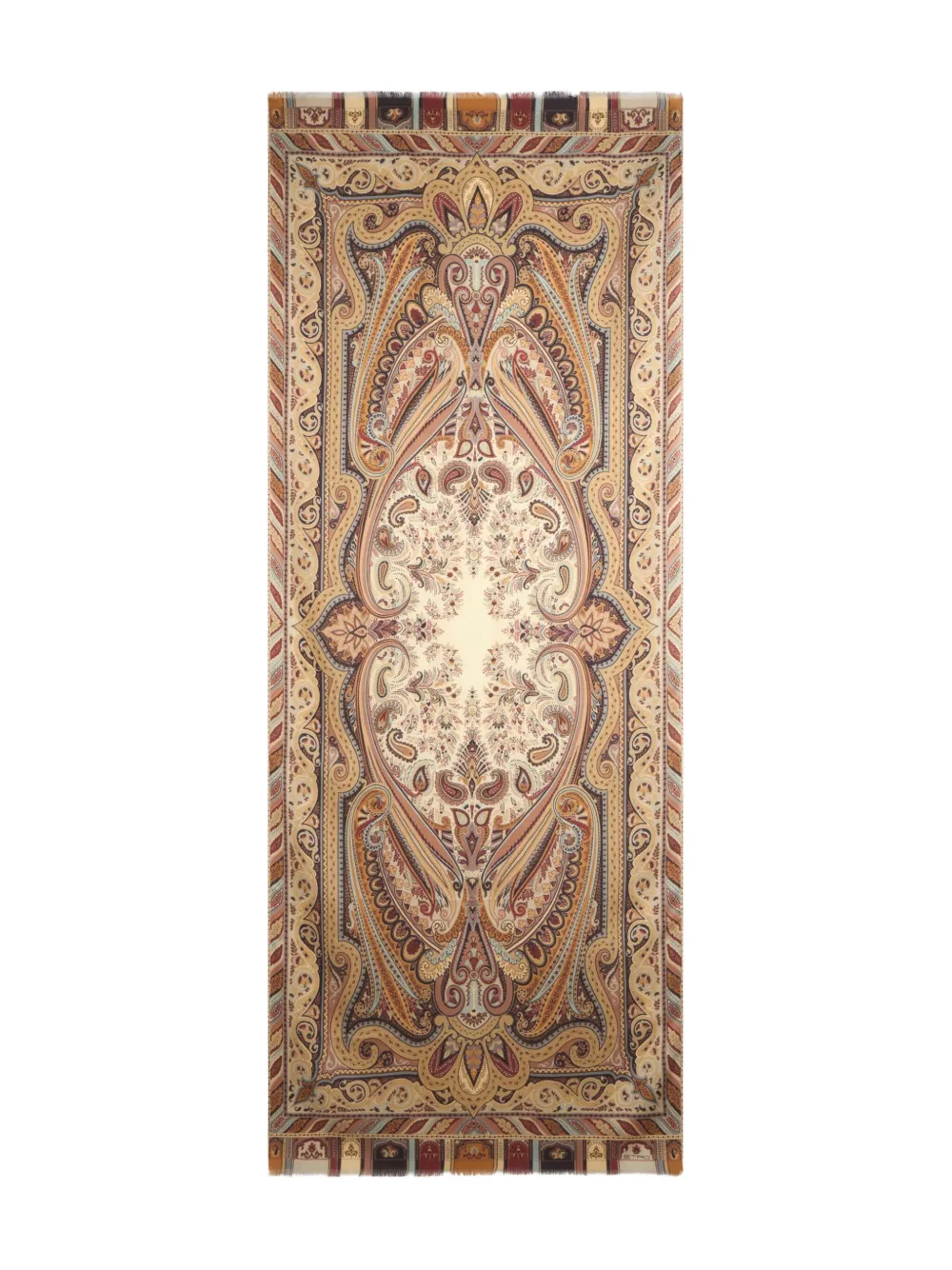ETRO Sjaal met paisley-print Bruin