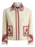 ETRO bouclé-effect tweed jacket - White