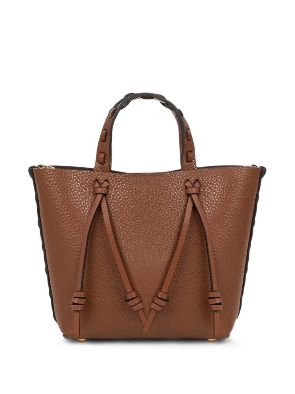 knotted leather mini bag