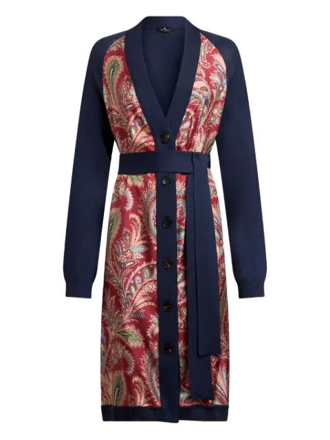 ETRO paisley-print silk-blend cardigan