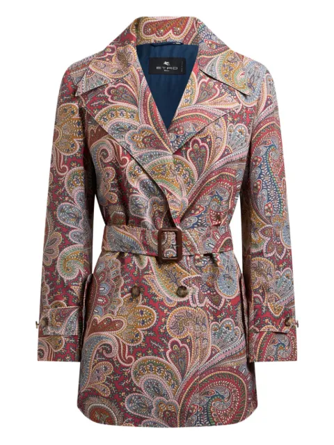 ETRO gabardina con doble botonadura