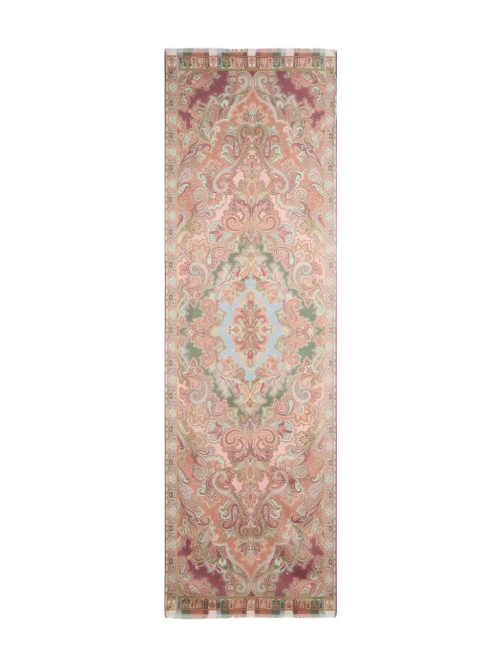 ETRO Zijden sjaal met paisley-print Rood