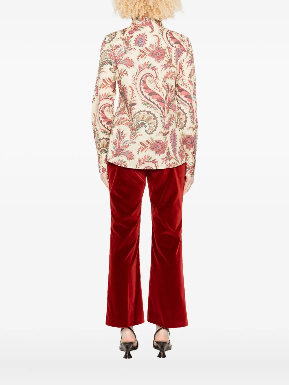 Etro Long Sleeve Paisley Print Shirts Collection In Multi