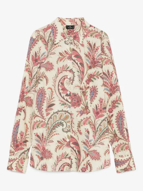 ETRO camisa con estampado de cachemira