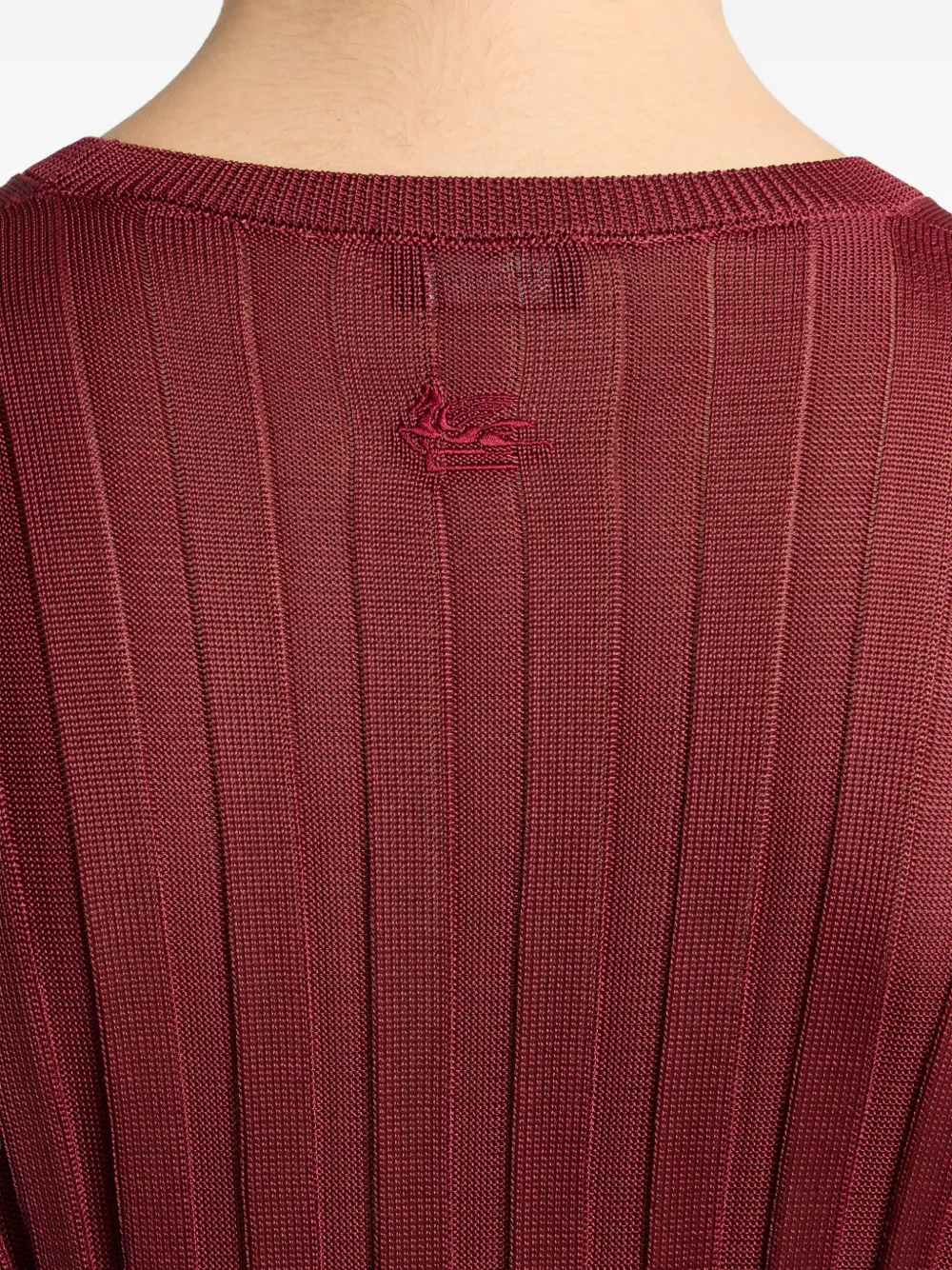 ETRO Ribgebreide trui Rood