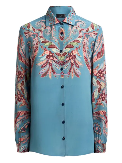 ETRO Hemd aus Seide mit Paisley-Print