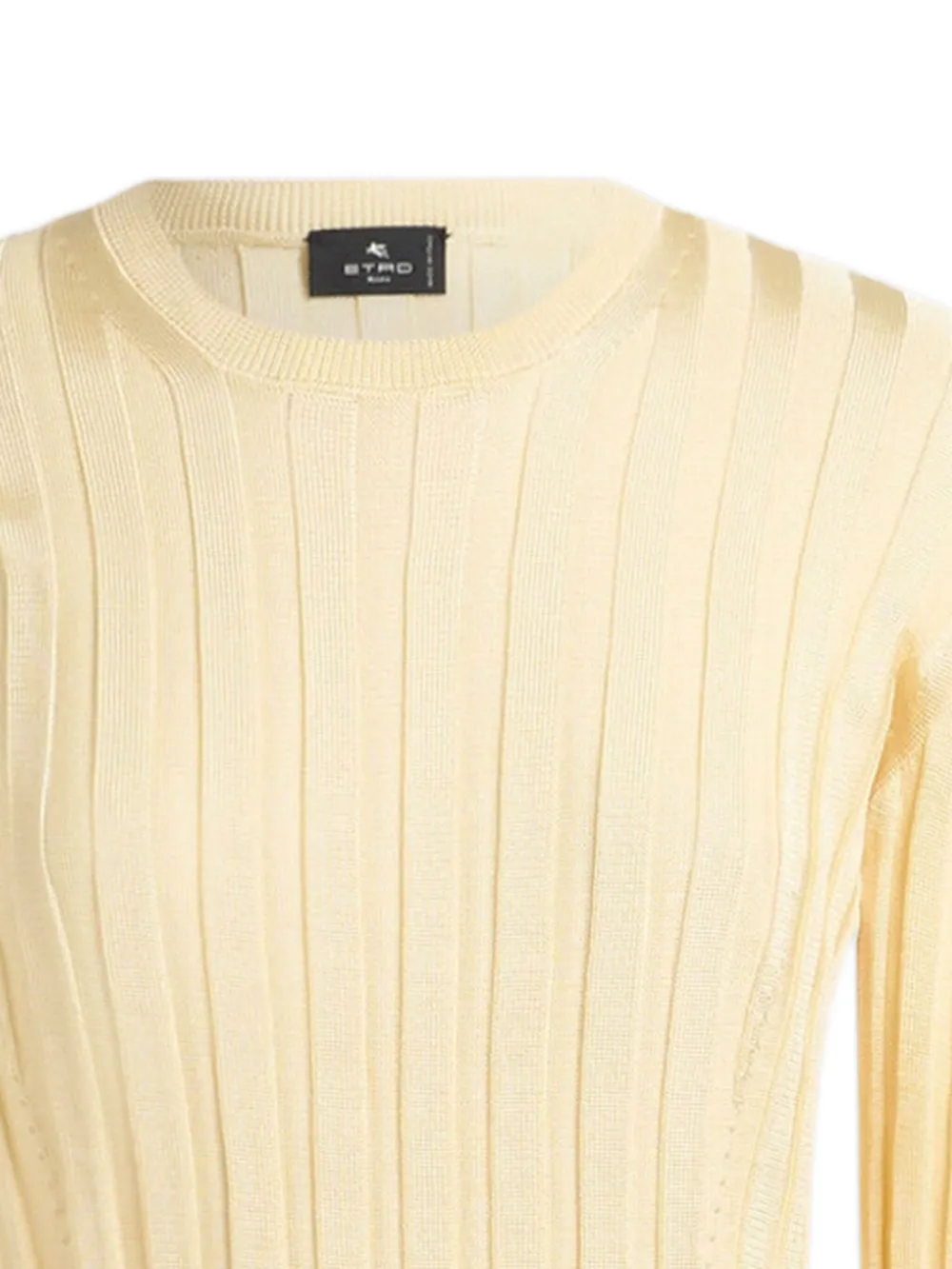ETRO Geribbelde sweater Geel