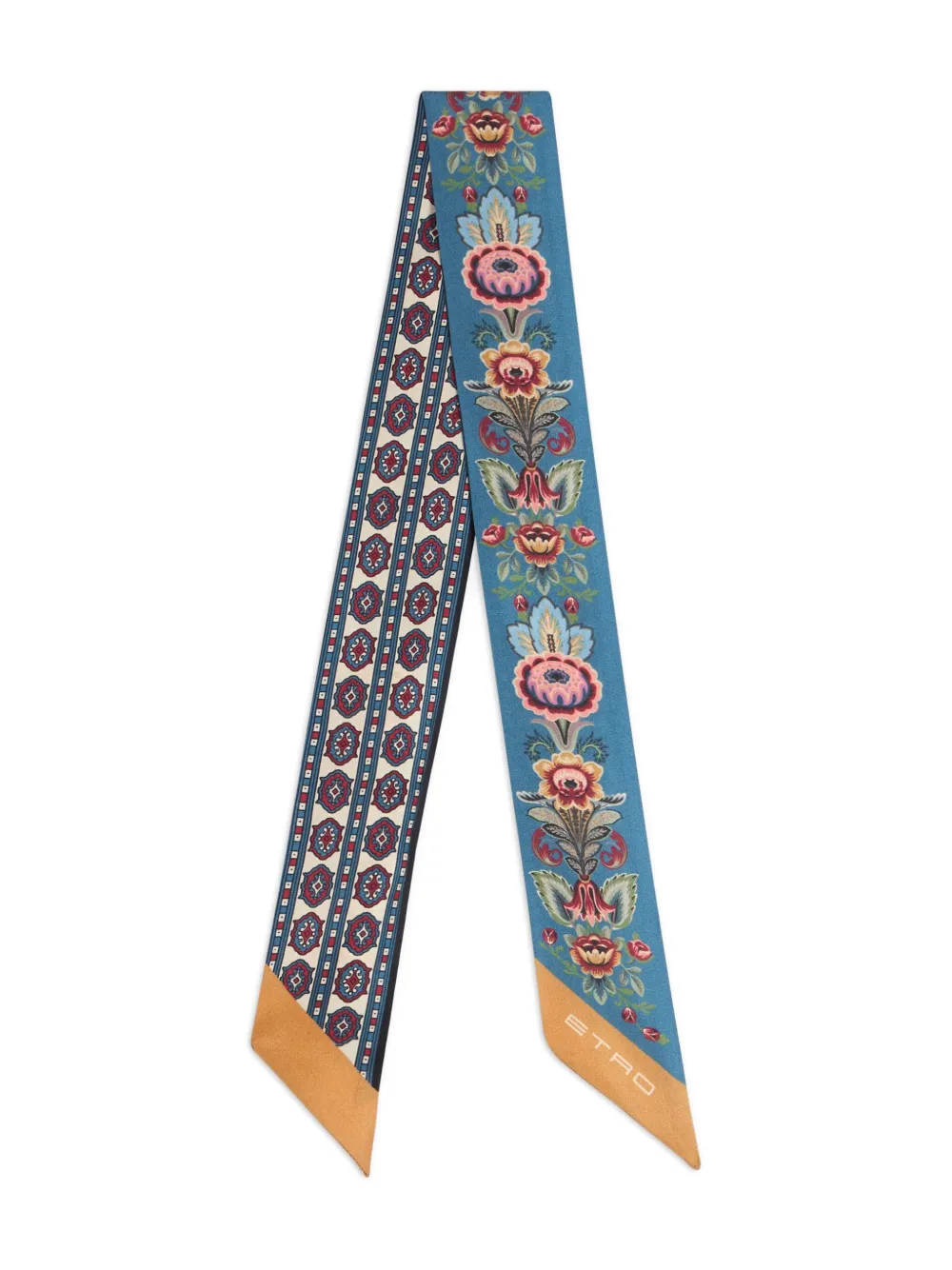 ETRO Sjaal met paisley-print Blauw