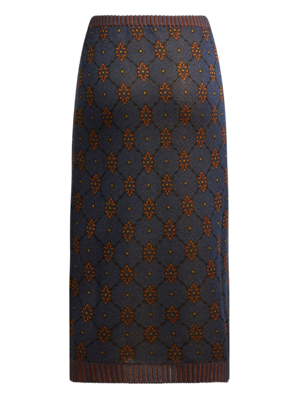 ETRO Midi-rok met patroon Blauw