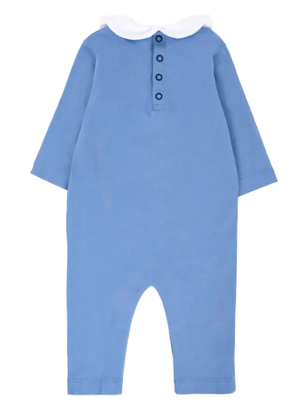 Palm Angels Kids logo-print Babygrow Set | Blue | FARFETCH ID